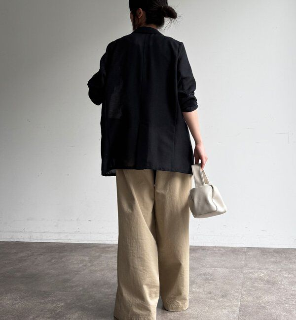  「【ウォッシャブル】シアーダブルジャケット」|テーラードジャケット|