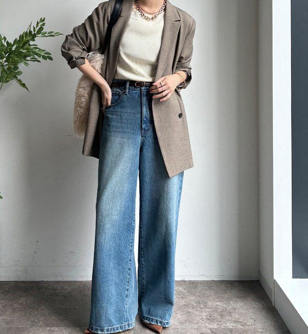  「【完売サイズ再販開始！】ワイドデニム」|デニム|