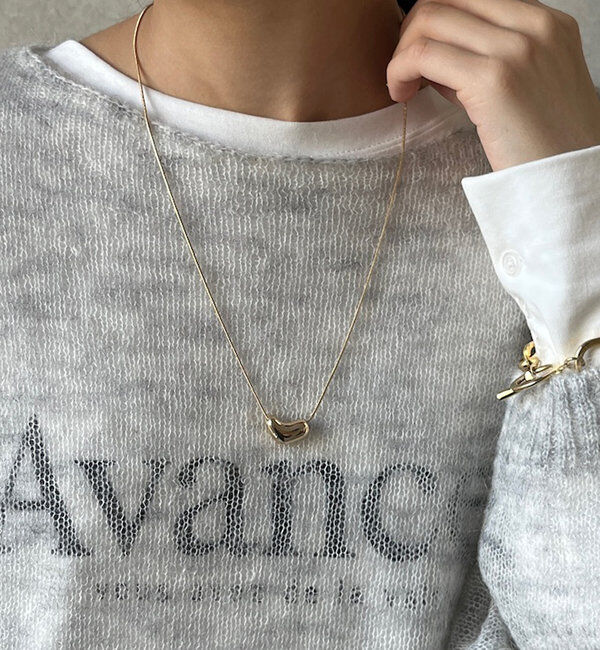  「ハートモチーフチェーンチョーカー」|ネックレス|