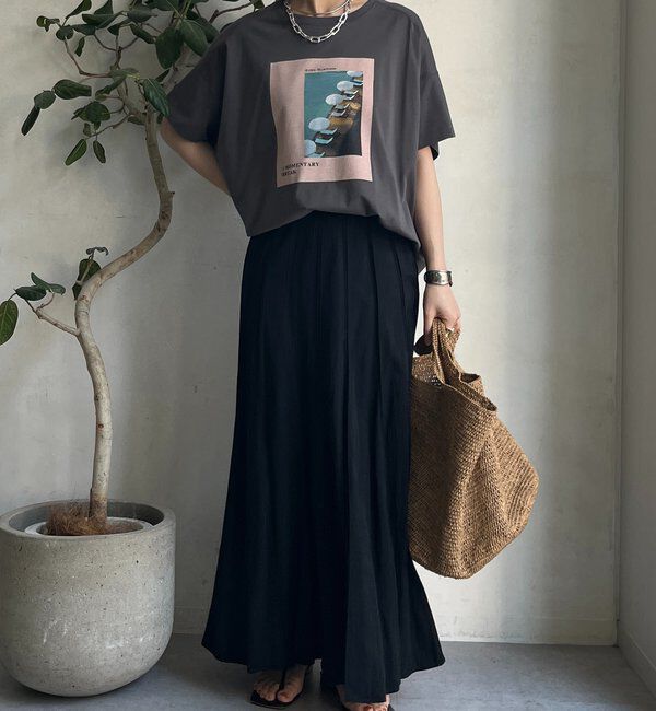  「パネルプリーツスカート」|スカート|