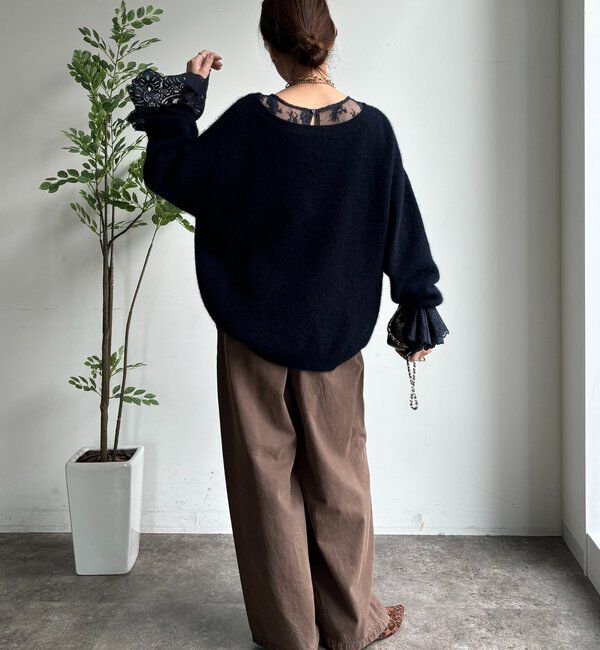  「レースフレアブラウス」|シャツ・ブラウス|