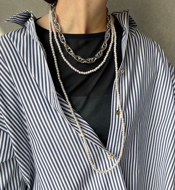  「パールロングネックレス」|ネックレス|