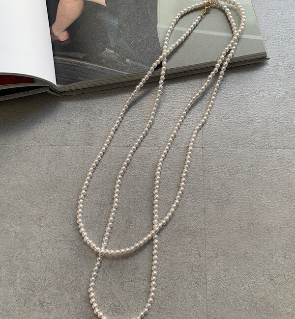  「パールロングネックレス」|ネックレス|