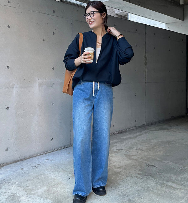  「【新色追加】【インフルエンサー OKOCHI企画】ハーフジップスウェット」|Tシャツ・カットソー|