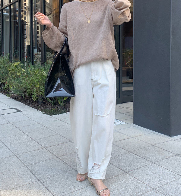  「ミドルオンスダメージデニム」|デニム|