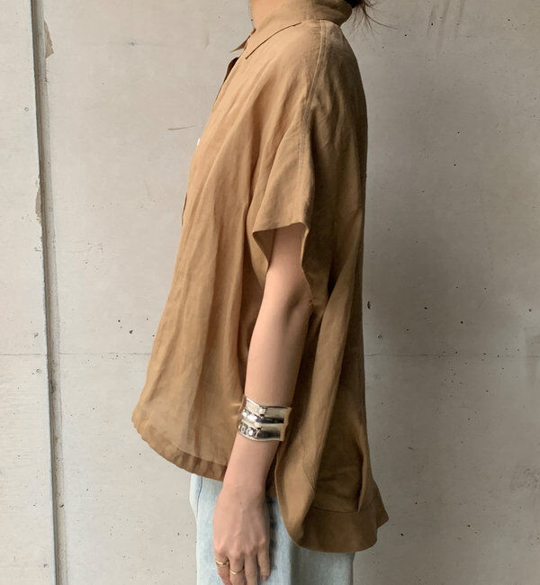  「リネンドロストフレンチシャツ」|シャツ・ブラウス|