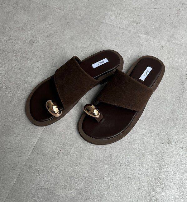  「GOLDリングトングサンダル」|サンダル|