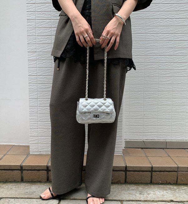  「キルティングレザーショルダー」|トートバッグ|