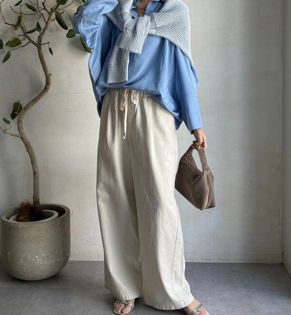  「デニムワイドイージーパンツ」|デニム|