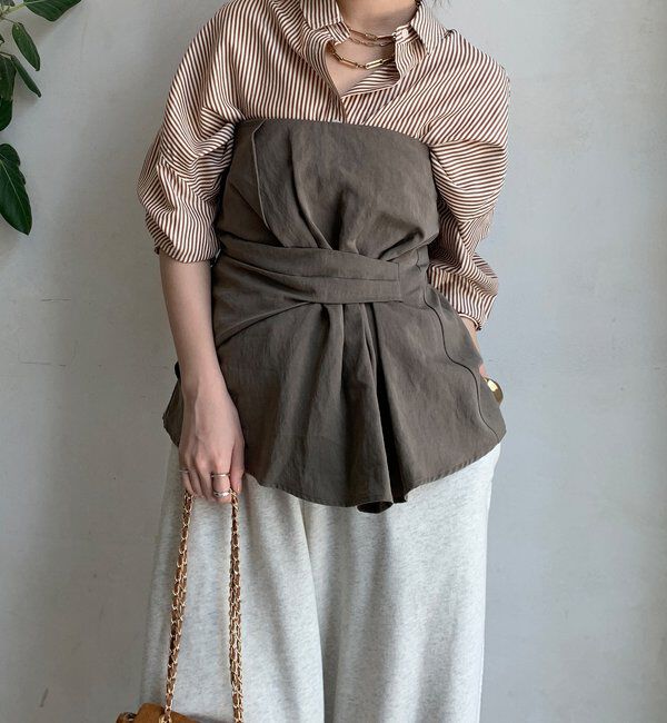  「アシメタックビスチェ」|シャツ・ブラウス|