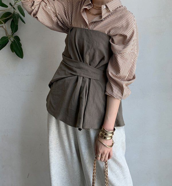  「アシメタックビスチェ」|シャツ・ブラウス|