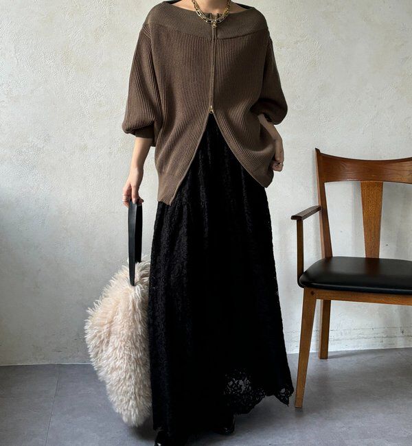  「スカラレースフレアスカート」|スカート|