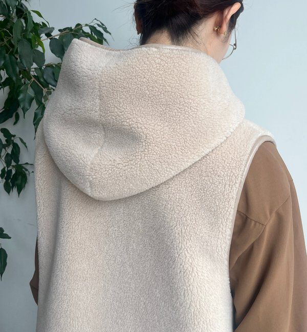  「ボア切替フーディージレ」|ベスト・ジレ|