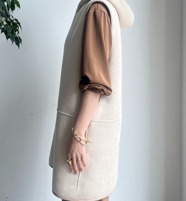  「ボア切替フーディージレ」|ベスト・ジレ|