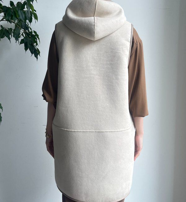  「ボア切替フーディージレ」|ベスト・ジレ|