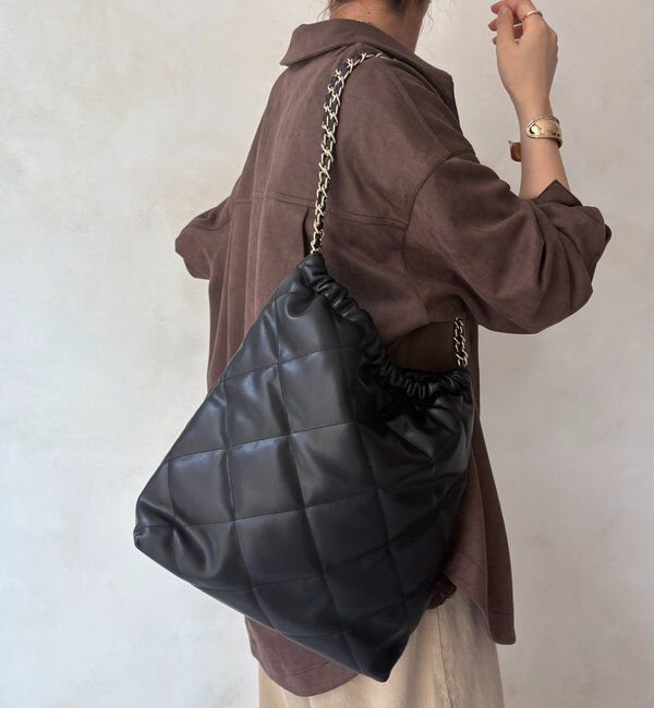  「キルティングチェーンショルダー」|トートバッグ|