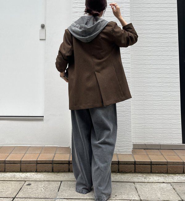  「チェックダブルジャケット」|テーラードジャケット|