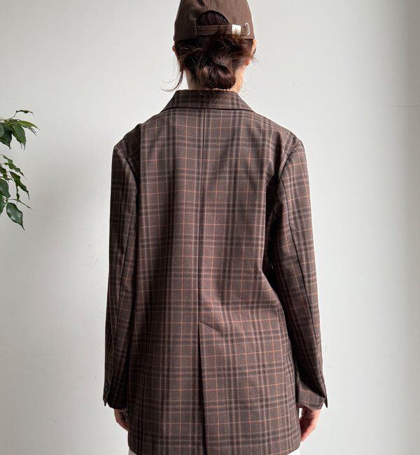  「チェックダブルジャケット」|テーラードジャケット|