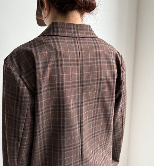  「チェックダブルジャケット」|テーラードジャケット|