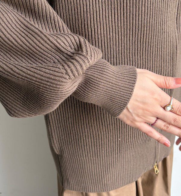  「フロントジップニット」|ニット・セーター|