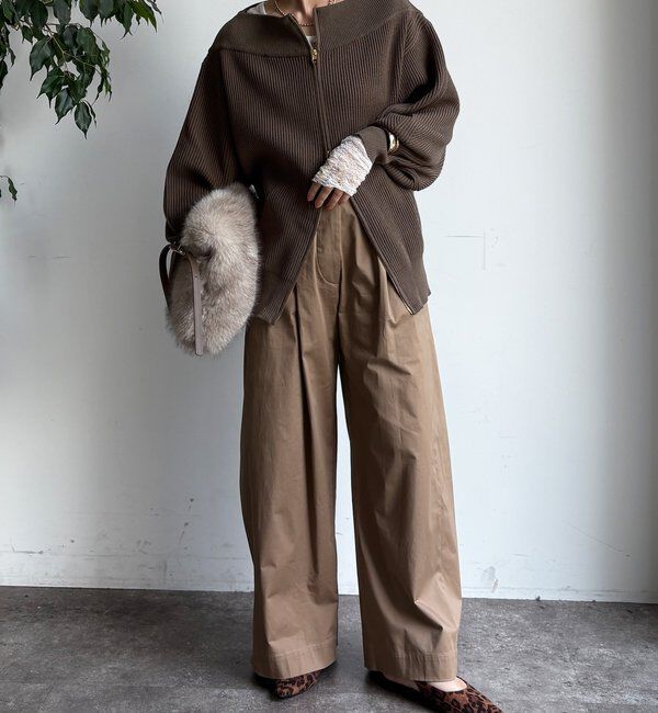  「フロントジップニット」|ニット・セーター|