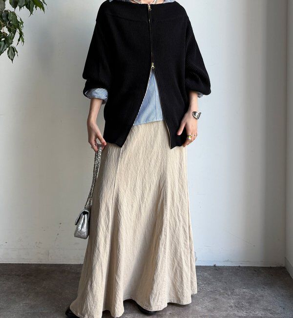  「フロントジップニット」|ニット・セーター|