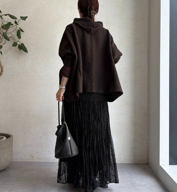  「フーディーポンチョニット」|ニット・セーター|