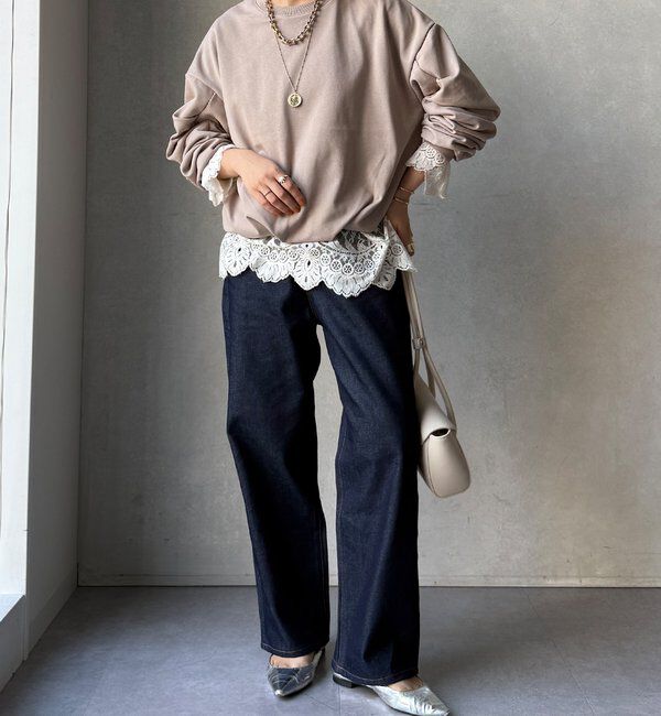  「【WEB限定】裏毛袖タックプルオーバー」|Tシャツ・カットソー|