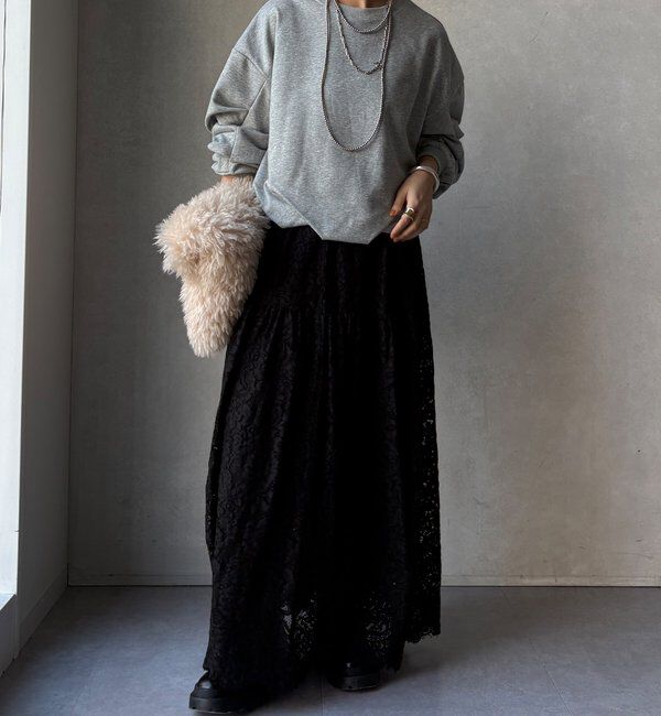  「【WEB限定】裏毛袖タックプルオーバー」|Tシャツ・カットソー|