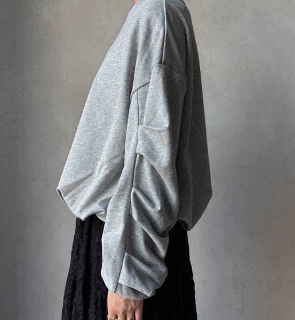  「【WEB限定】裏毛袖タックプルオーバー」|Tシャツ・カットソー|