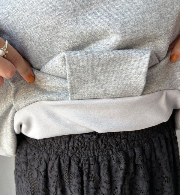  「【WEB限定】裏毛袖タックプルオーバー」|Tシャツ・カットソー|