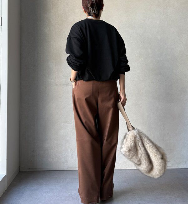  「【WEB限定】裏毛袖タックプルオーバー」|Tシャツ・カットソー|