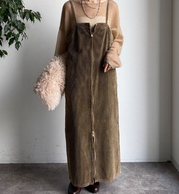  「【新色追加】コーデュロイジャンスカ」|ワンピース|