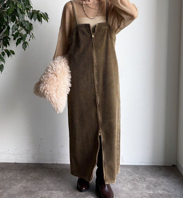  「【新色追加】コーデュロイジャンスカ」|ワンピース|