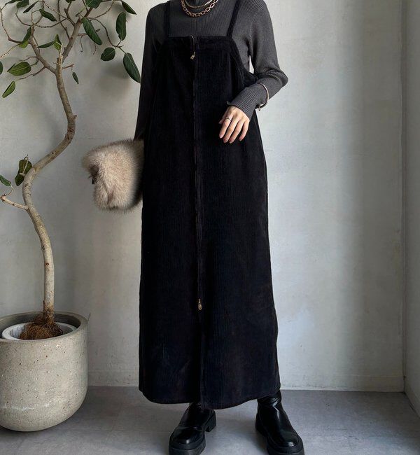  「【新色追加】コーデュロイジャンスカ」|ワンピース|