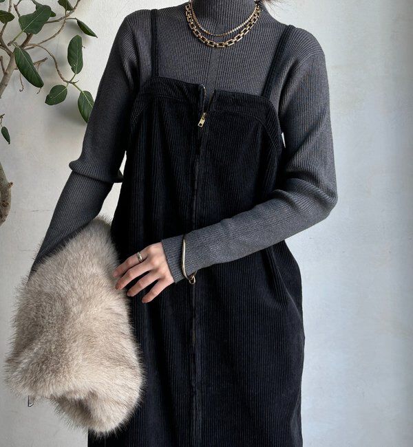  「【新色追加】コーデュロイジャンスカ」|ワンピース|