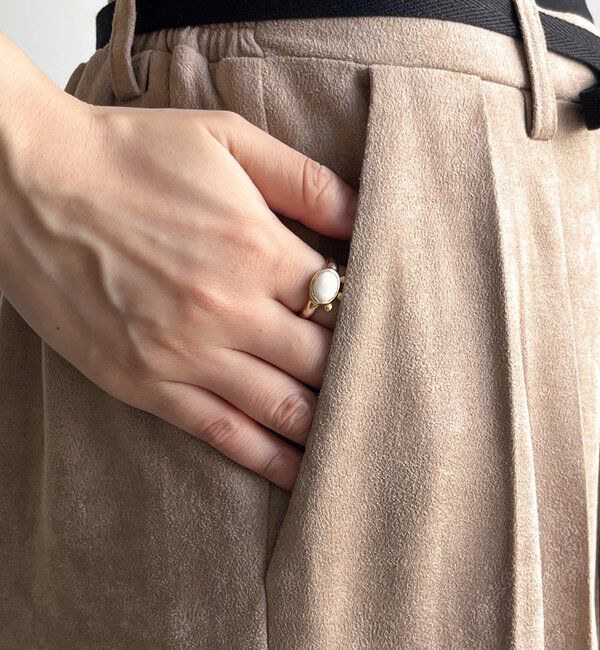  「スウェードタックパンツ」|チノ|