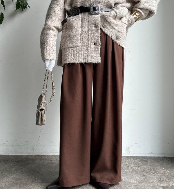  「メランジタックワイドパンツ」|チノ|