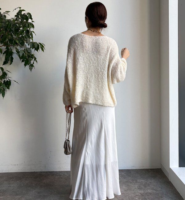 「リボンヤーンフェザープルオーバー」|ニット・セーター|