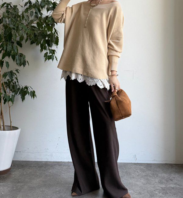  「ボートネックプルオーバー」|ニット・セーター|