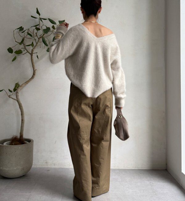  「ファーカシミヤプルオーバー」|ニット・セーター|