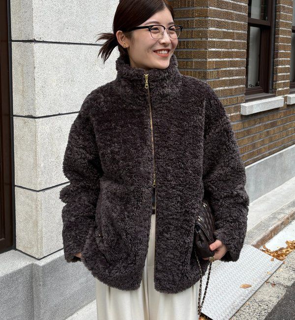  「【インフルエンサーOKOCHI企画】ボアブルゾン」|その他|