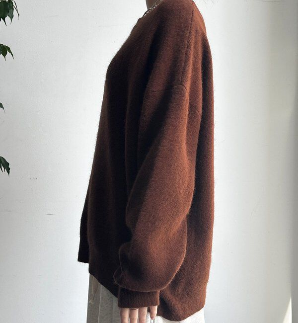  「ファーウールボートネックプルオーバー」|ニット・セーター|