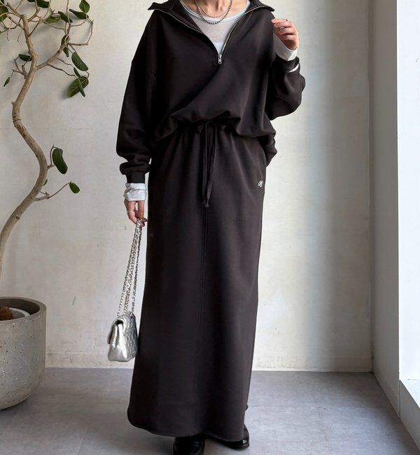  「裏起毛DD刺繍スカート」|スカート|