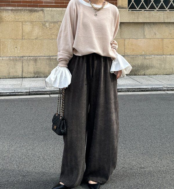  「メリノウール100%ボートネック」|ニット・セーター|