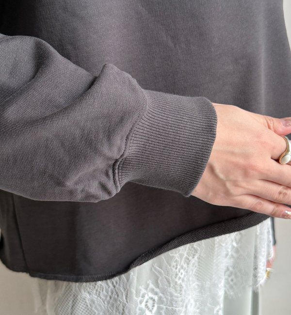  「【WEB限定】Vネック裏毛&times;レースロンTEEセット」|Tシャツ・カットソー|