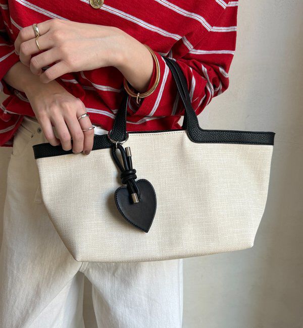  「ハートチャーム付トートバッグ」|トートバッグ|