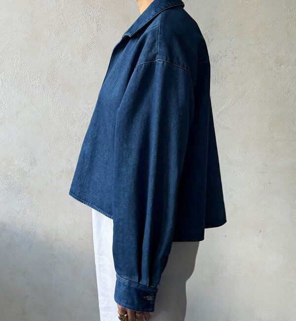  「【インフルエンサーOKOCHI企画】スキッパーデニムシャツ」|シャツ・ブラウス|