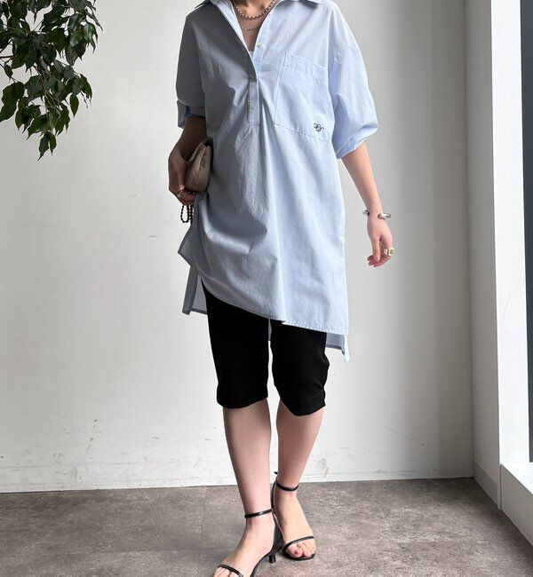  「ツイルストレッチカプリパンツ」|チノ|