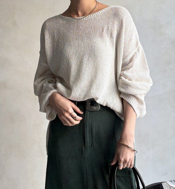  「ペーパーヤーンプルオーバー」|ニット・セーター|